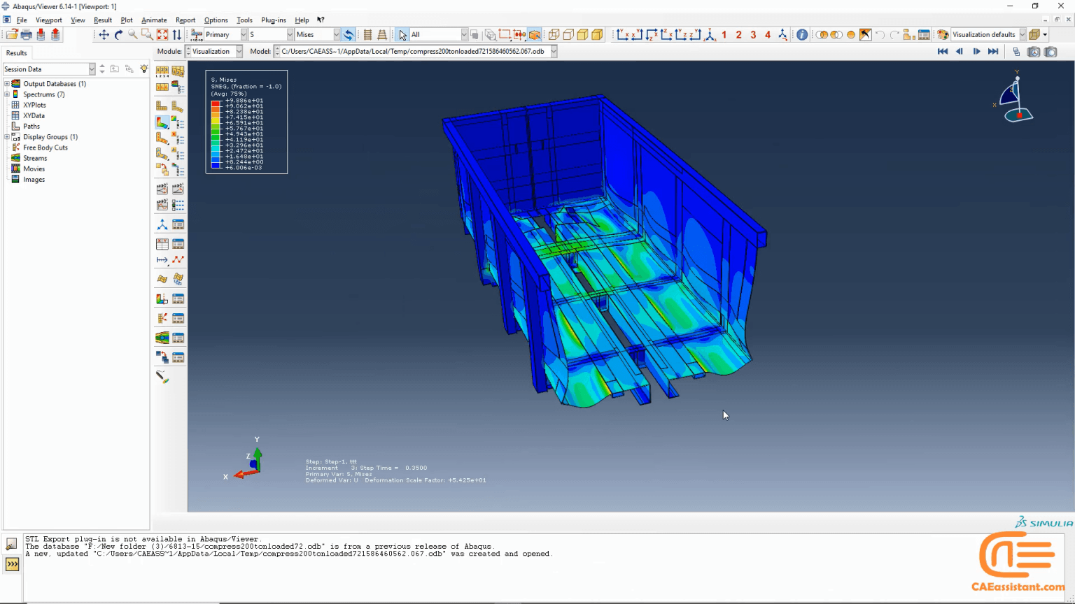 Abaqus Tutorial Part Contiveler Beam Cae Assistant