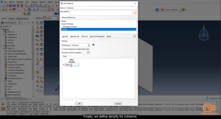 cohesive element abaqus