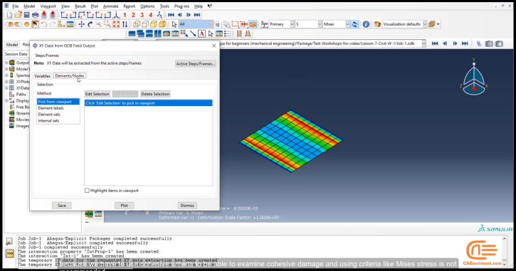 cohesive element abaqus