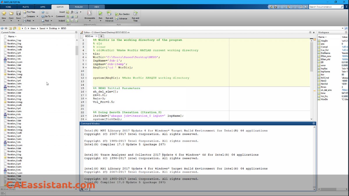 Linking ABAQUS And MATLAB - CAE Assistant
