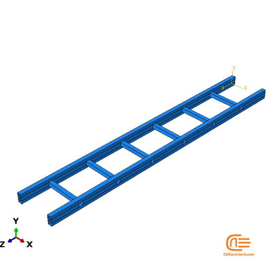 Simulation of Composite Fire Ladder in ABAQUS
