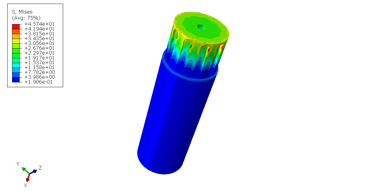 Simulation of Compressor to Evaluate Pressure Capacity in ABAQUS