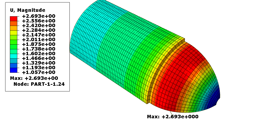 Simulation of Composite Pressure Vessel with Shell Element in ABAQUS