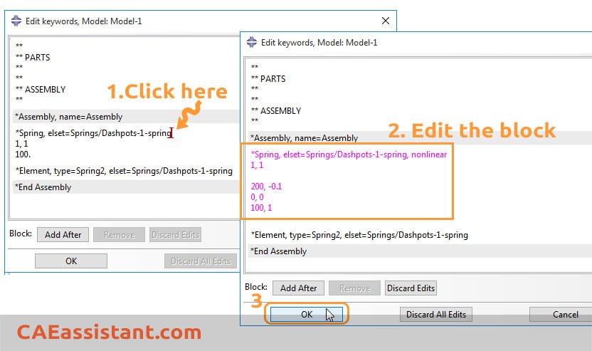 abaqus spring element