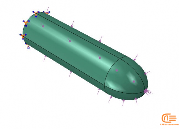 Static And Buckling Analysis Of Steel Cylinder In ABAQUS - CAE Assistant