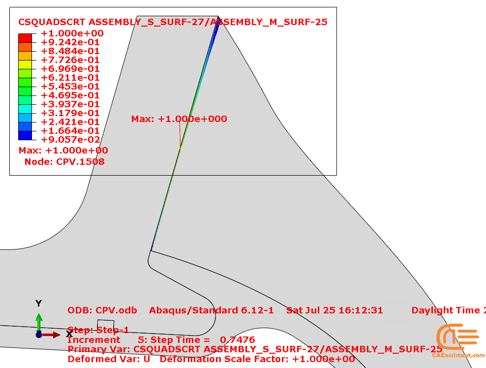 Simulation of Cohesive Behaivior in Composite Pressure Vessel in ABAQUS
