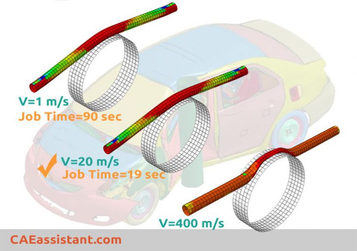 Speeding Up Quasi-static Analysis in Abaqus/Explicit (1) - CAE Assistant
