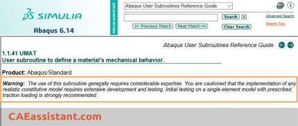 abaqus user documentation 6.14