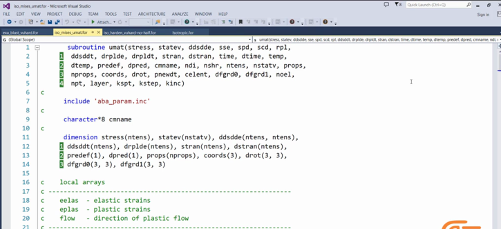 UHARD subroutine