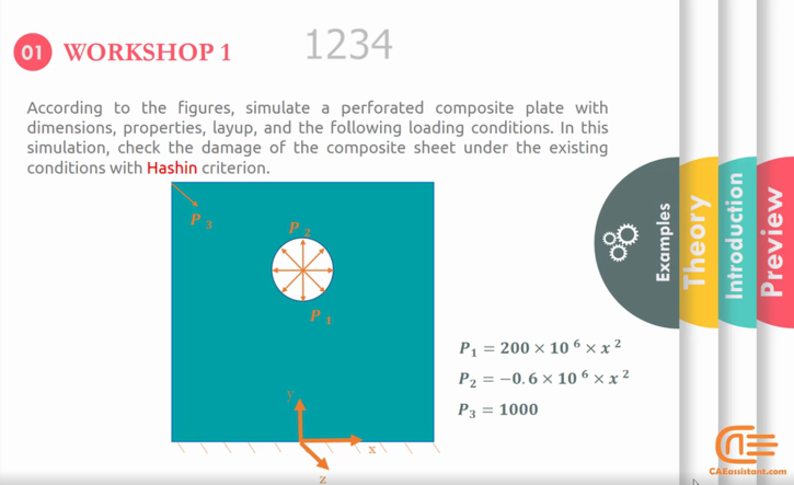 unidirectional composite damage tutorial