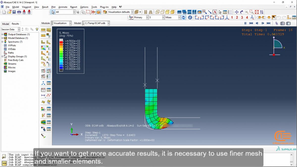 forming in Abaqus simulation - CAE Assistant