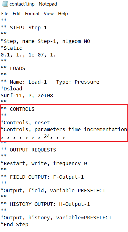 Figure 1:change the number of allowed severe discontinuity iteration through input file