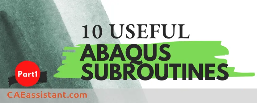 abaqus subroutine example