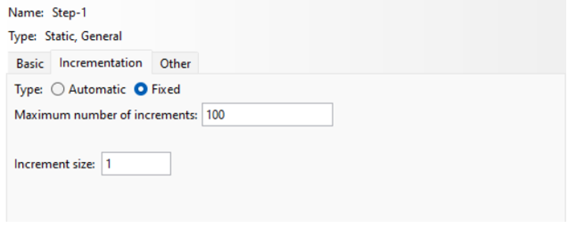 Apply Fixed incrementation type