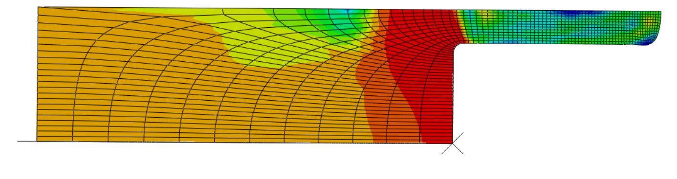 an example of a large deformations simulation 