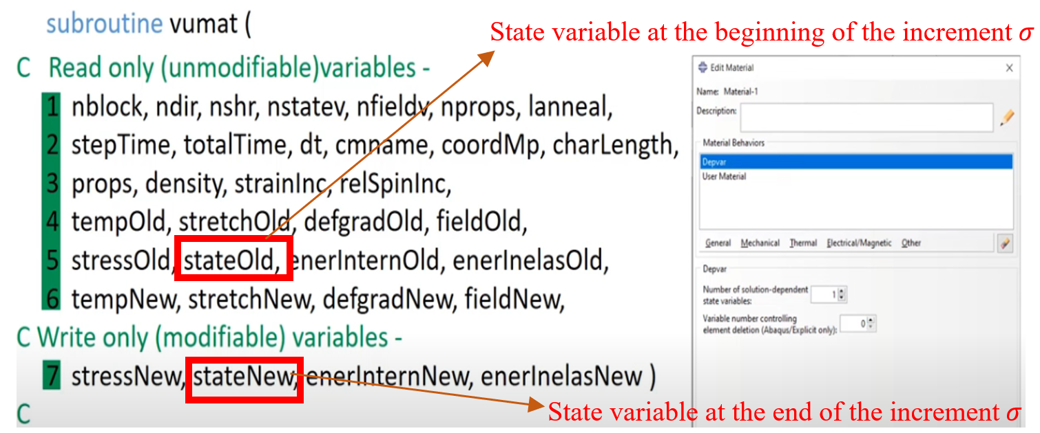 Variables to be defined: stateNew, Variables passed in for information: stateOld