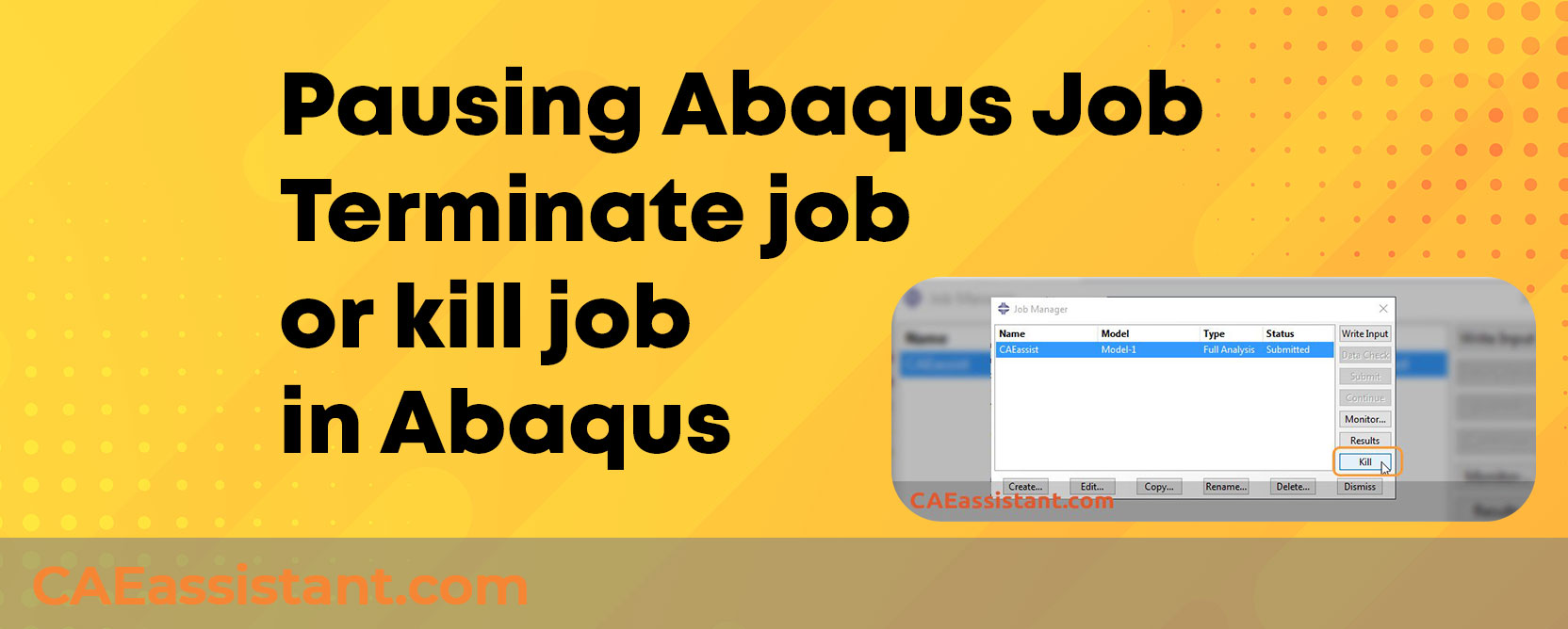 Abaqus Terminate Job