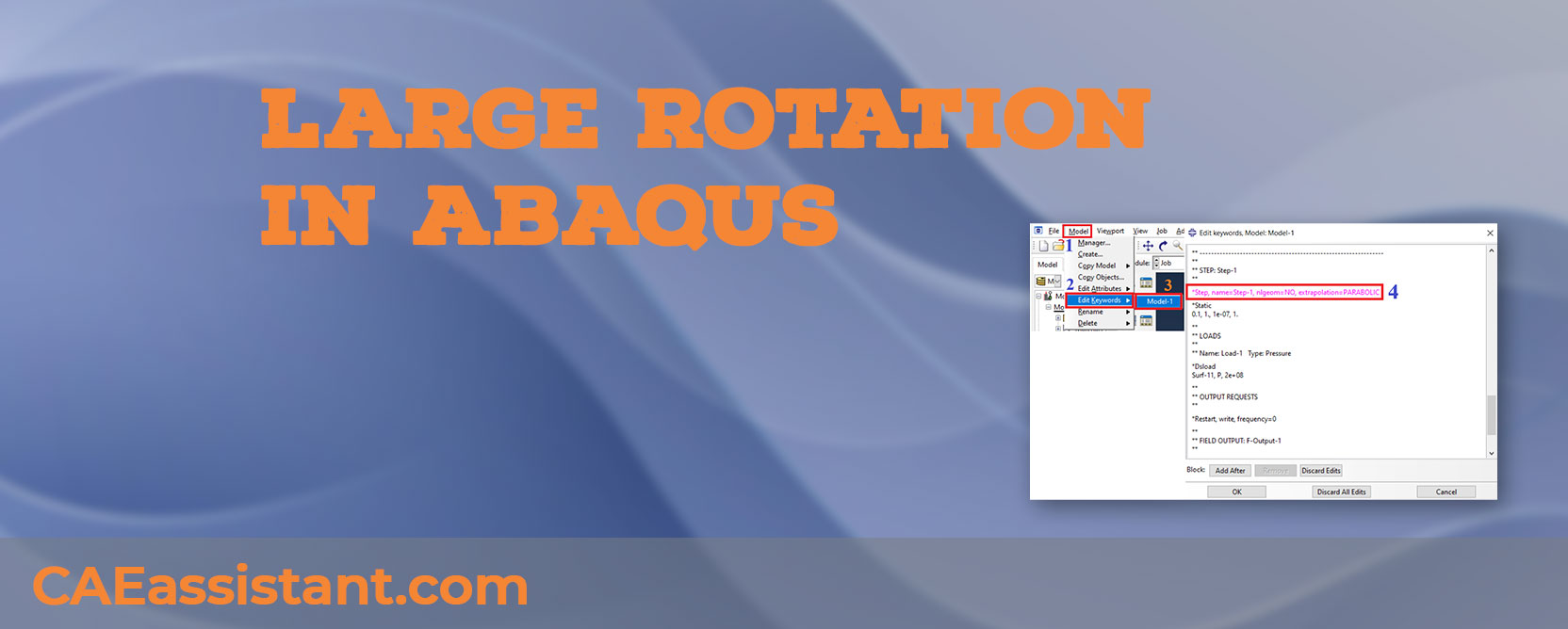 large rotation abaqus