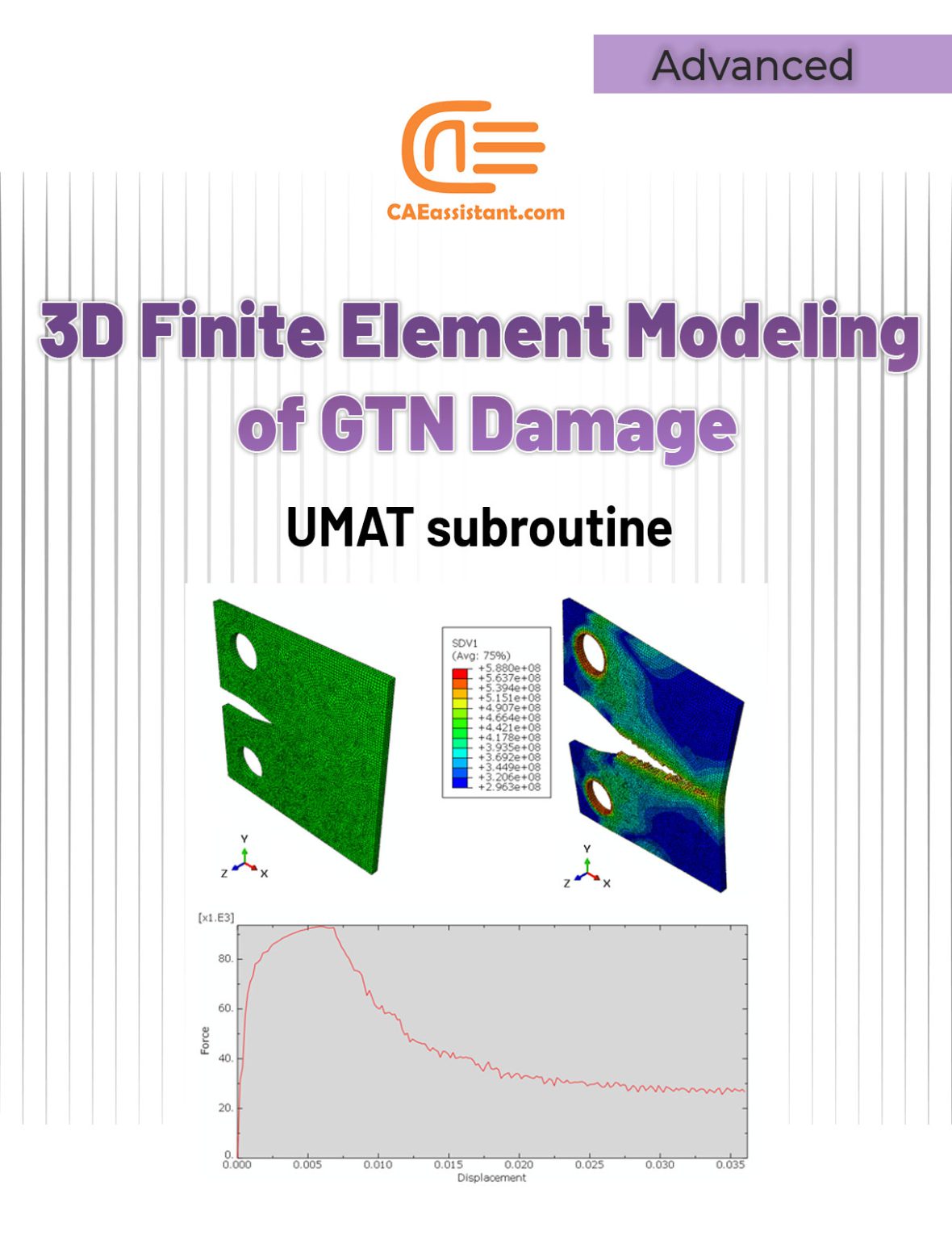 3D Simulation Of Gurson-Tvergaard-Needleman (GTN) Damage Model