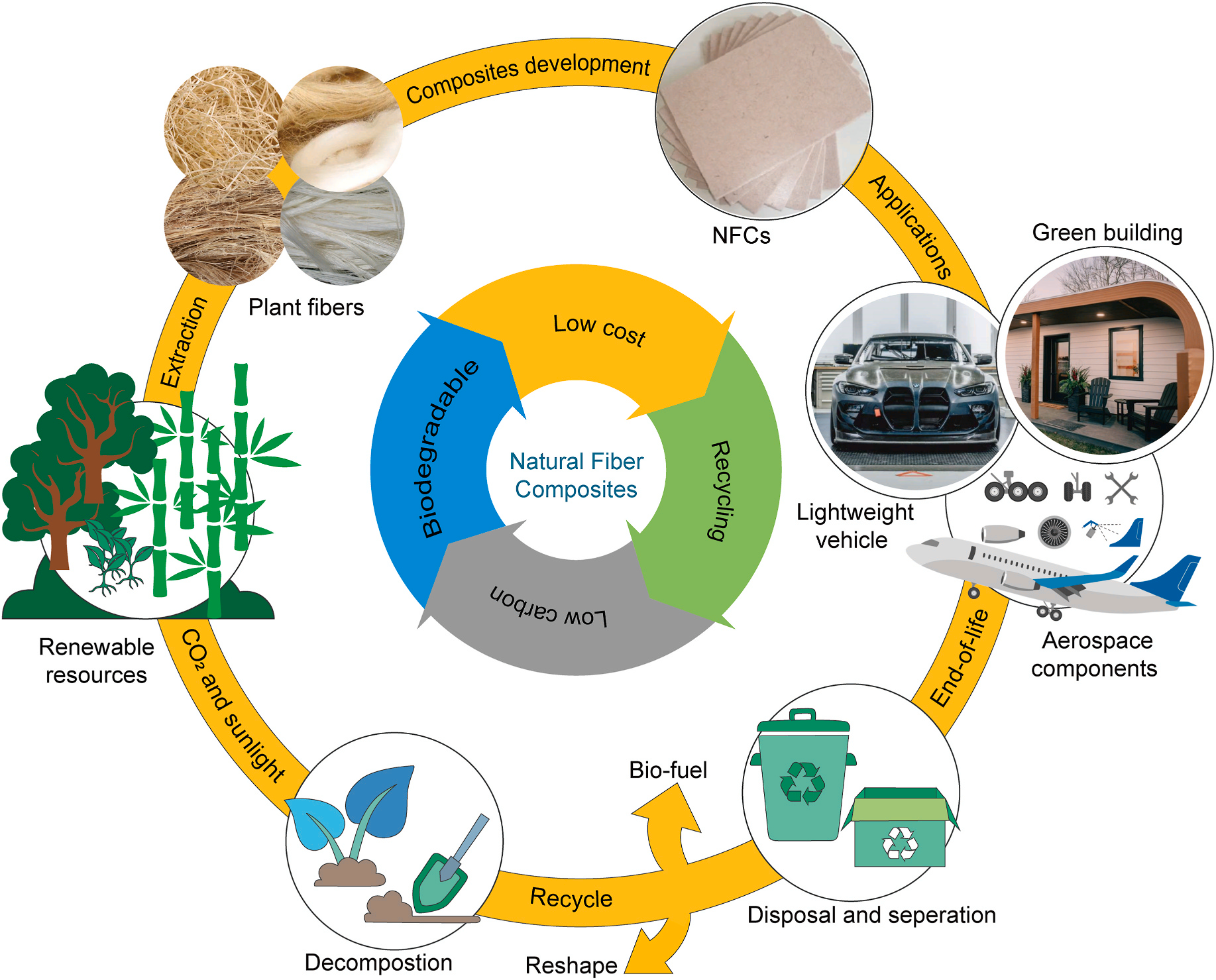 Natural fiber composites