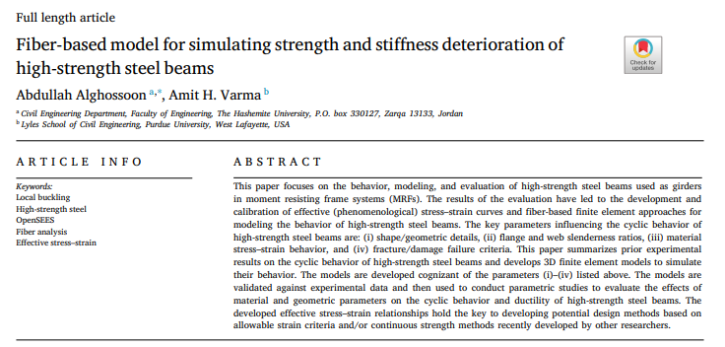 High-Strength Steel Beam Analysis