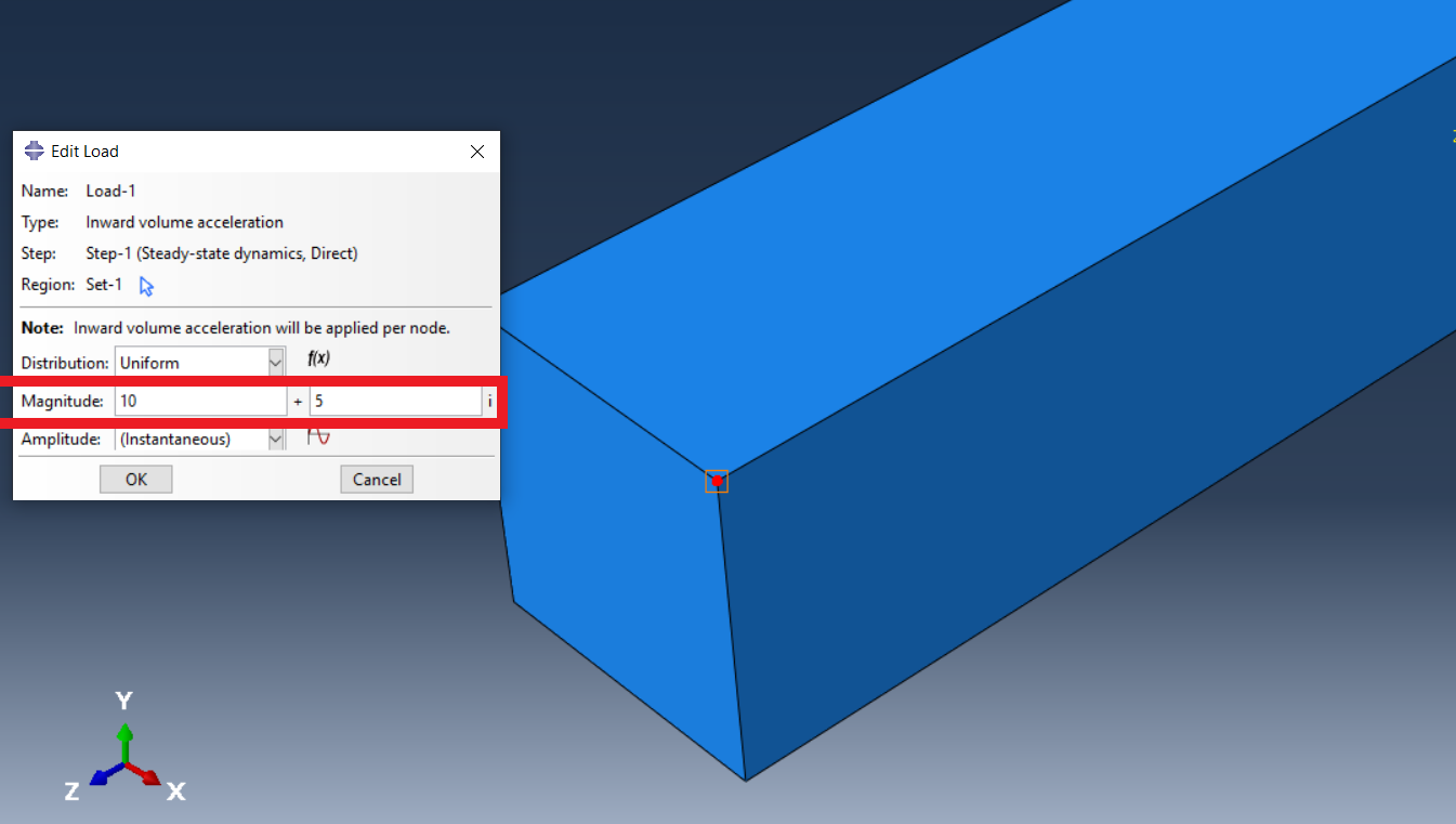 Applying inward volume acceleration