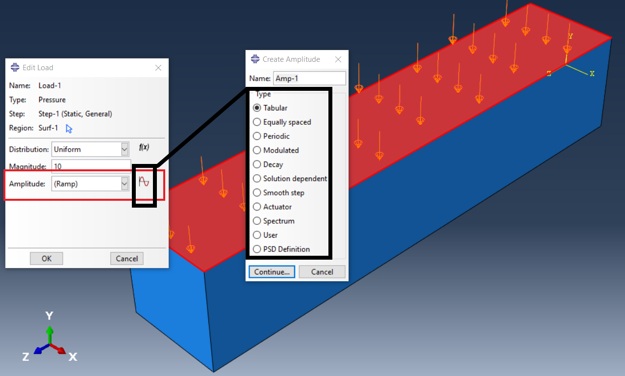 “Create Amplitude” dialog box