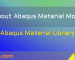 Abaqus material models