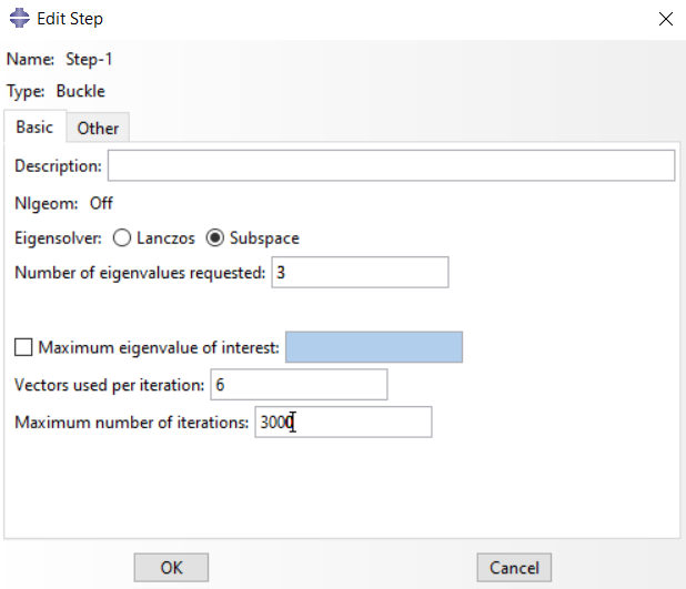 determining the eigensolver and number of eigenvalues