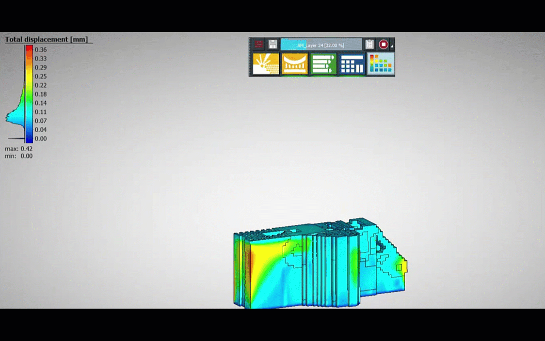 3D printing simulation with Simufact