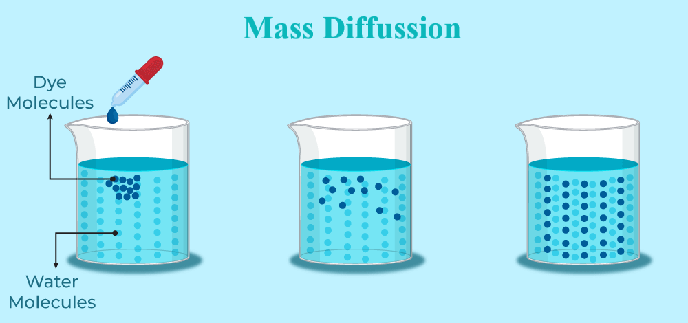 Mass diffusion process example