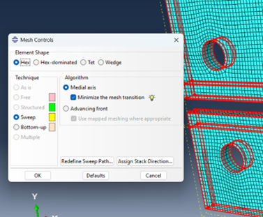 Meshing control