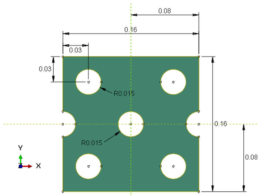 The schematic design of the tensile part