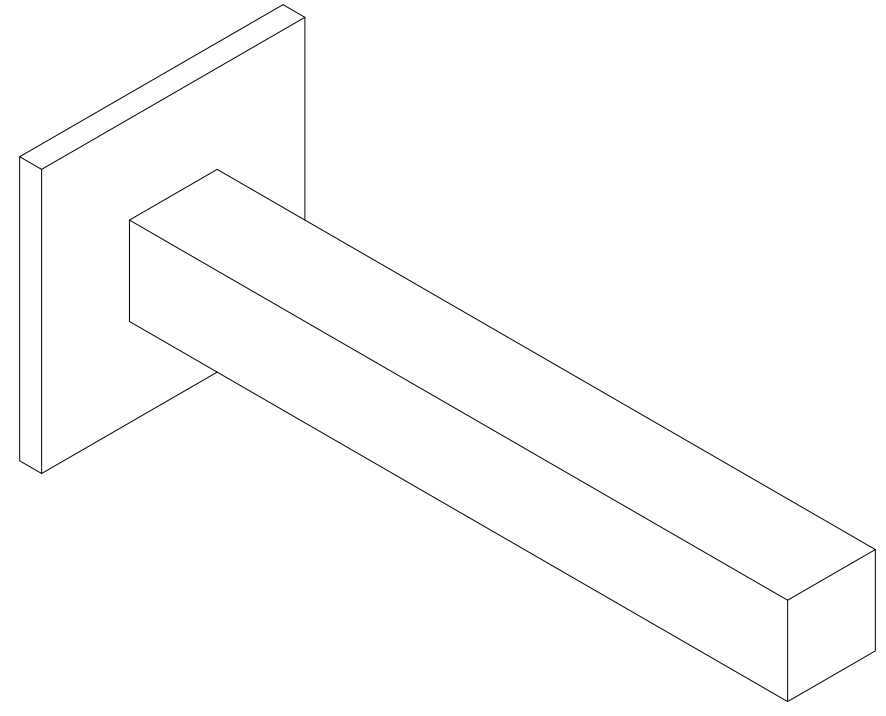 A cantilever beam