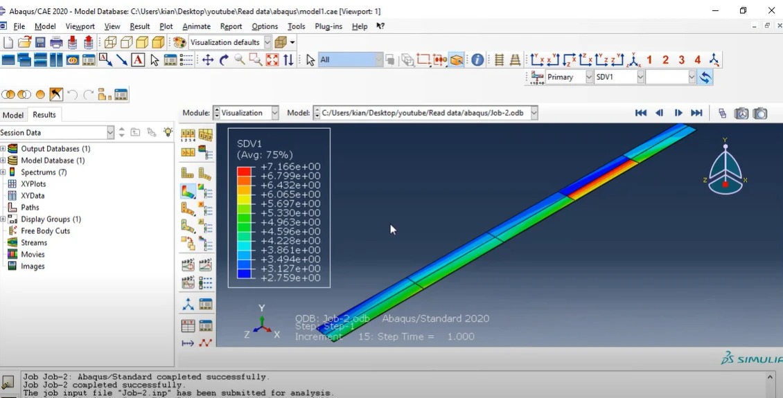 UEXTERNALDB Example results