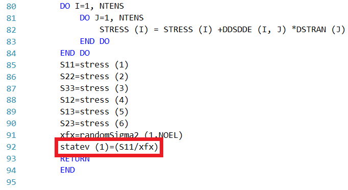 statev array