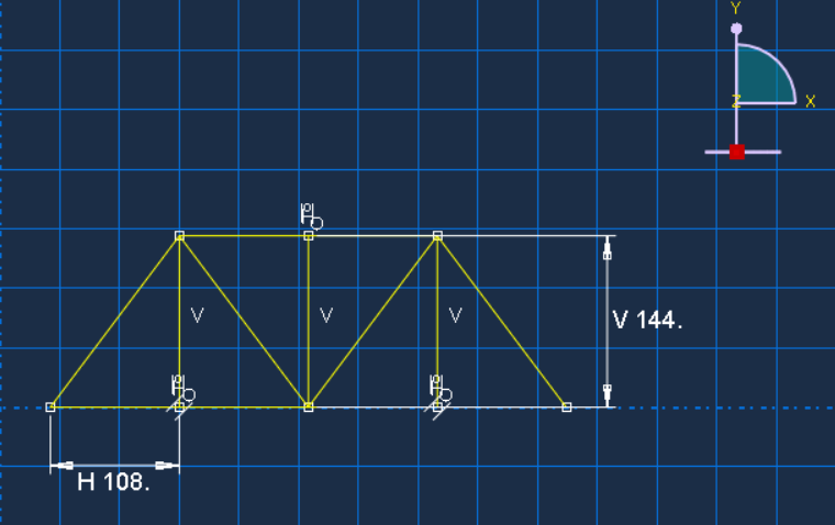 Sketching the truss