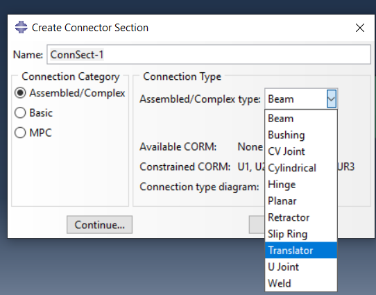 Selecting appropriate connection type
